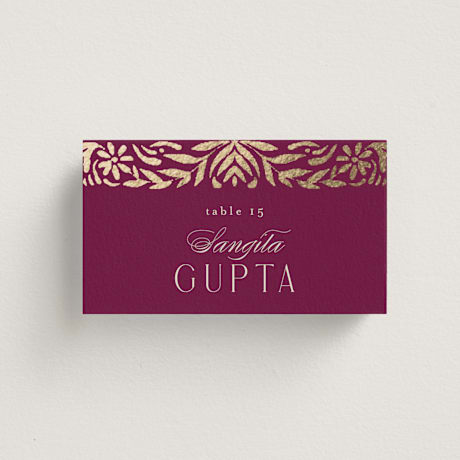 Foil-Pressed Place Cards