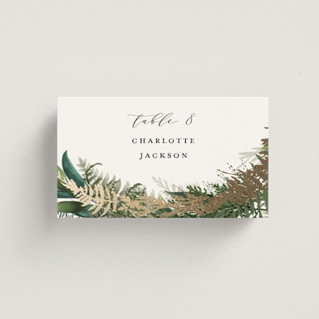 Foil-Pressed Place Cards