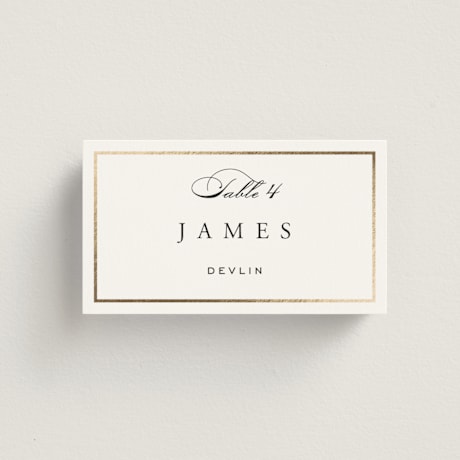 Foil-Pressed Place Cards