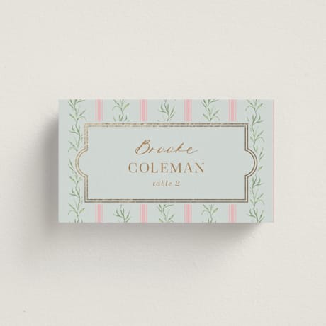 Foil-Pressed Place Cards