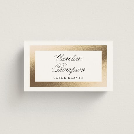 Foil-Pressed Place Cards