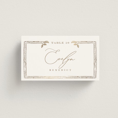 Foil-Pressed Place Cards
