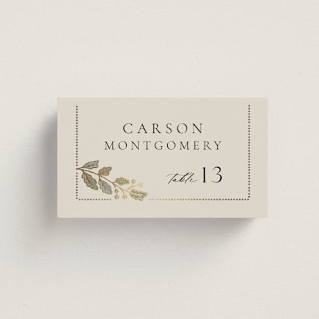 Foil-Pressed Place Cards