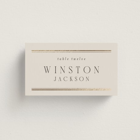 Foil-Pressed Place Cards
