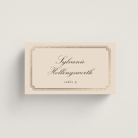 Foil-Pressed Place Cards