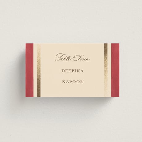 Foil-Pressed Place Cards