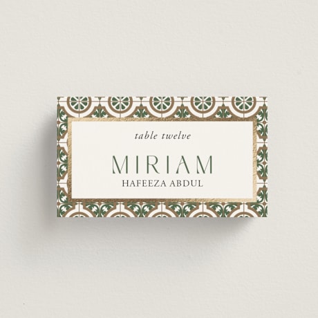 Foil-Pressed Place Cards