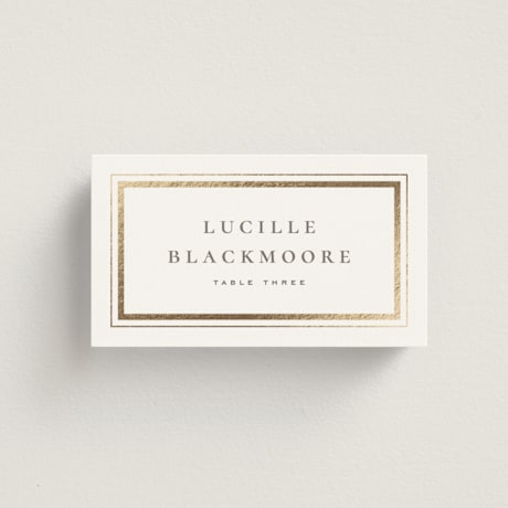 Foil-Pressed Place Cards