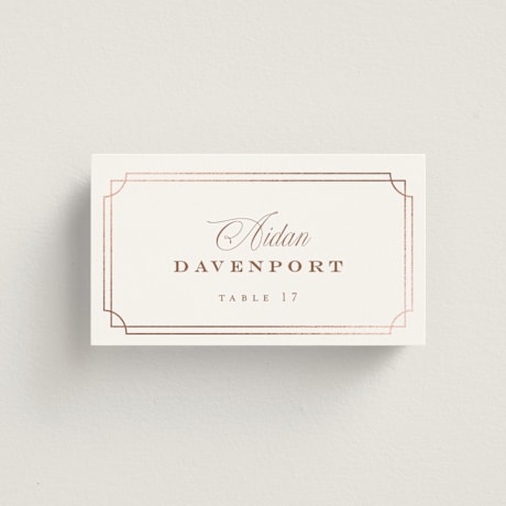Foil-Pressed Place Cards