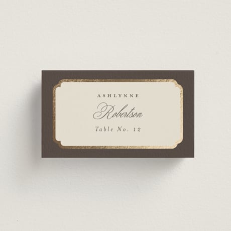 Foil-Pressed Place Cards