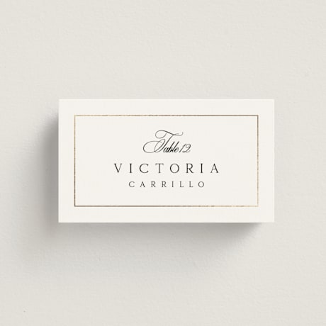 Foil-Pressed Place Cards
