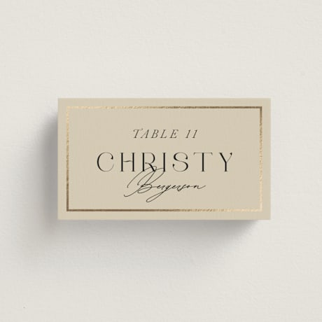 Foil-Pressed Place Cards