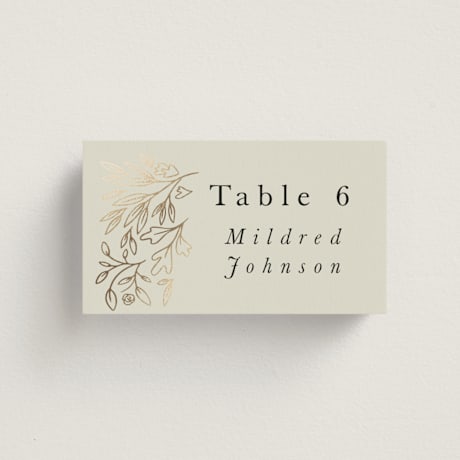 Foil-Pressed Place Cards