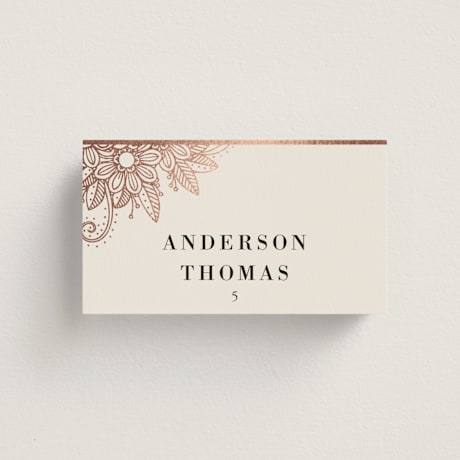 Foil-Pressed Place Cards