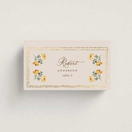 Foil-Pressed Place Cards