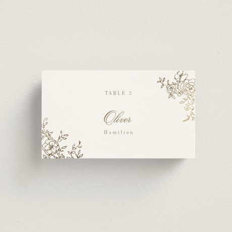 Foil-Pressed Place Cards