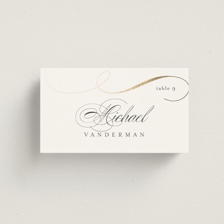 Foil-Pressed Place Cards