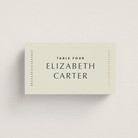 Foil-Pressed Place Cards