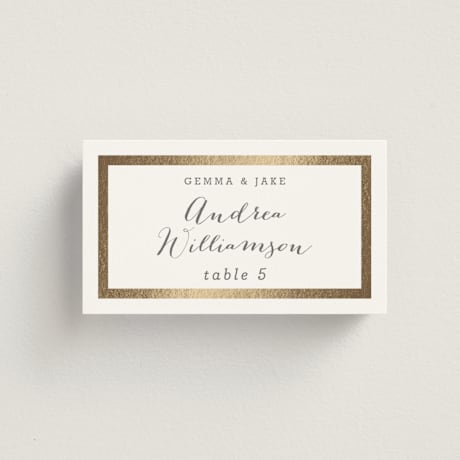 Foil-Pressed Place Cards