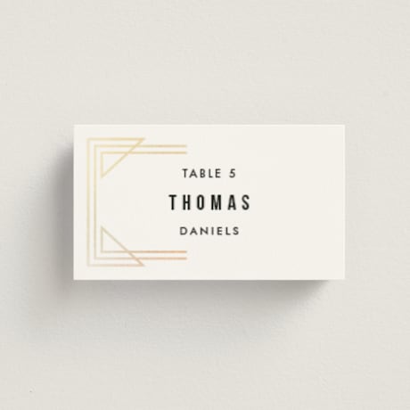 Foil-Pressed Place Cards