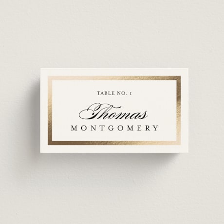 Foil-Pressed Place Cards