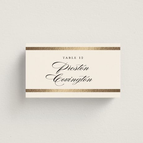 Foil-Pressed Place Cards