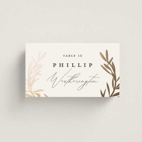 Foil-Pressed Place Cards