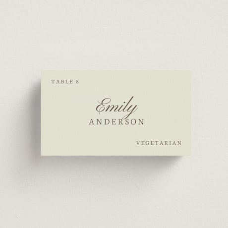 Place Cards - Vegetarian