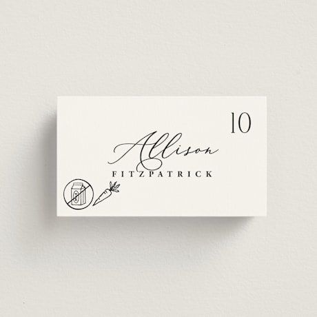 Place Cards - Vegetarian
