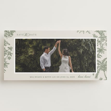 Tall Save the Date Cards