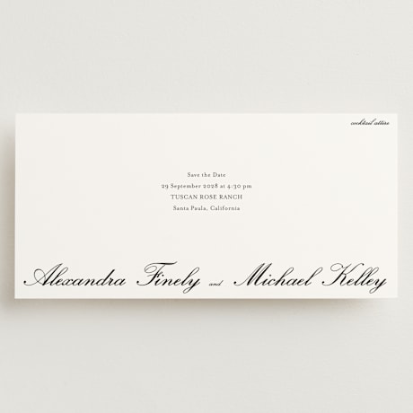 Tall Save the Date Cards