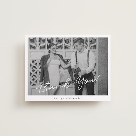 Flat Wedding Thank You Cards