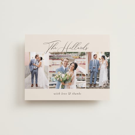 Flat Wedding Thank You Cards