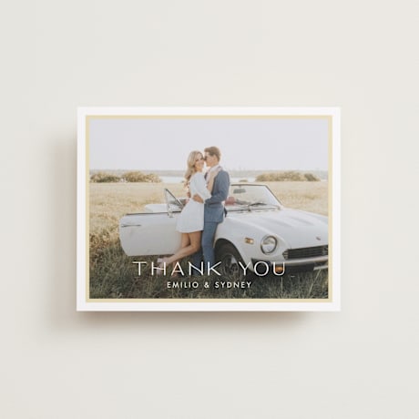 Flat Wedding Thank You Cards