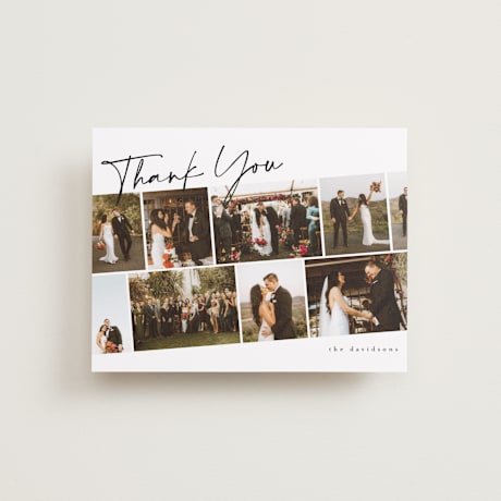Flat Wedding Thank You Cards