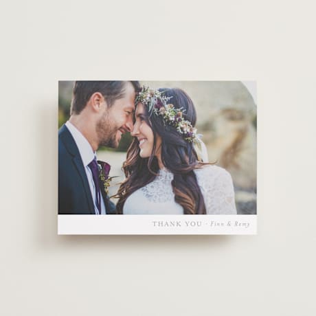 Flat Wedding Thank You Cards