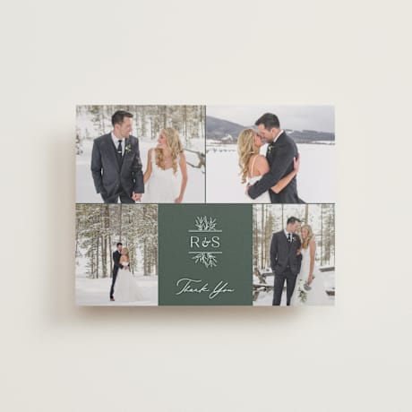 Flat Wedding Thank You Cards