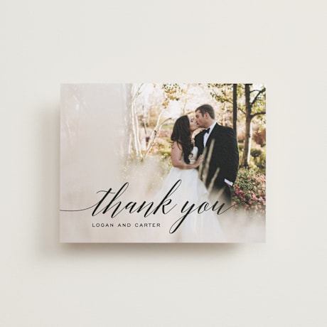 Flat Wedding Thank You Cards