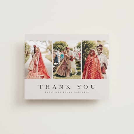 Flat Wedding Thank You Cards