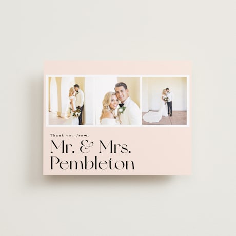 Flat Wedding Thank You Cards