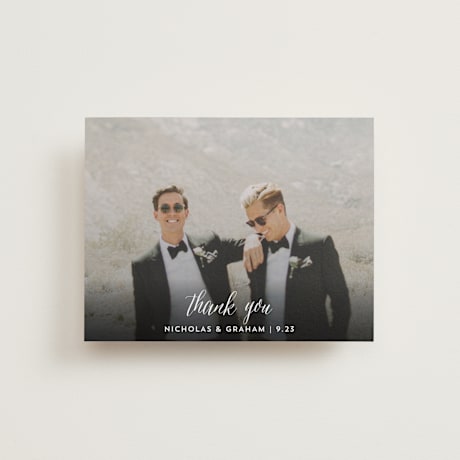 Flat Wedding Thank You Cards