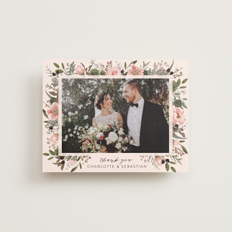 Flat Wedding Thank You Cards