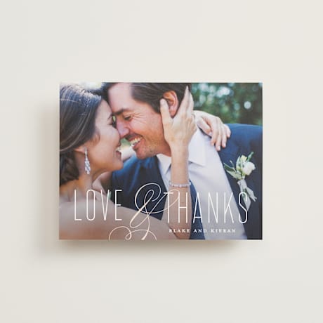 Flat Wedding Thank You Cards