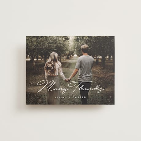 Flat Wedding Thank You Cards