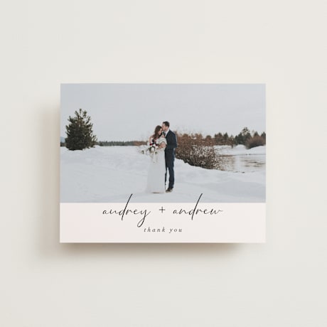 Flat Wedding Thank You Cards