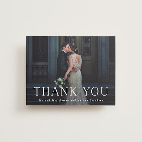 Flat Wedding Thank You Cards