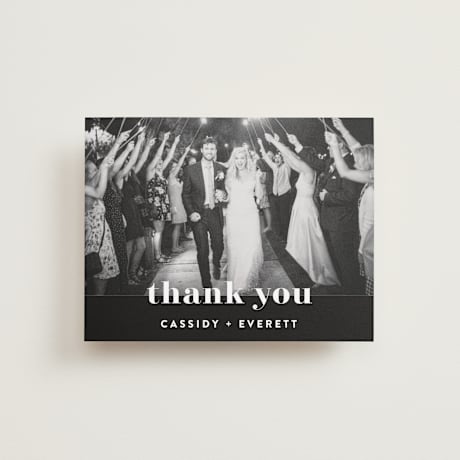 Flat Wedding Thank You Cards