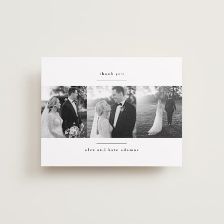 Flat Wedding Thank You Cards