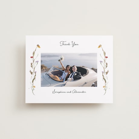 Foil-Pressed Flat Wedding Thank You Cards