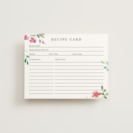 Bridal Shower Insert Cards